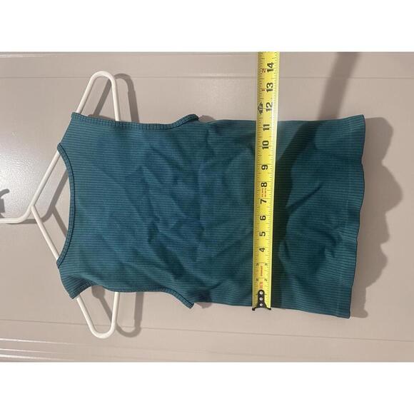 BoomBoom Jeans Women's Ribbed Tank Top Size S Teal Blue - Picture 4 of 5